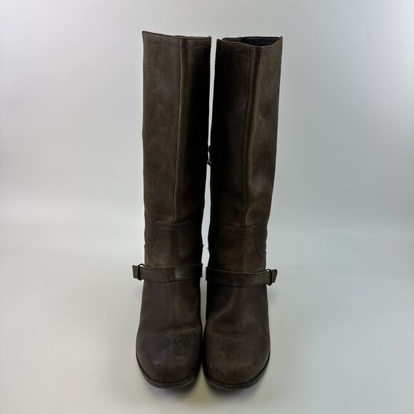 UGG Channing II Boot Dark Brown Leather Pull On 1004509 Equestrian Womens 9.5 - Picture 3 of 16